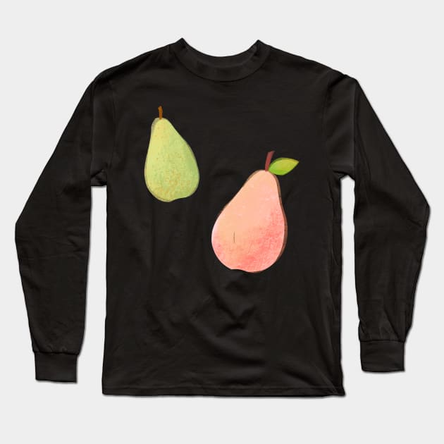 Autumn Pears Long Sleeve T-Shirt by ColorsHappiness